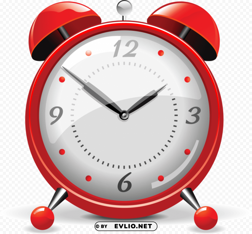 Red Alarm Clock PNG Images With Clear Alpha Channel