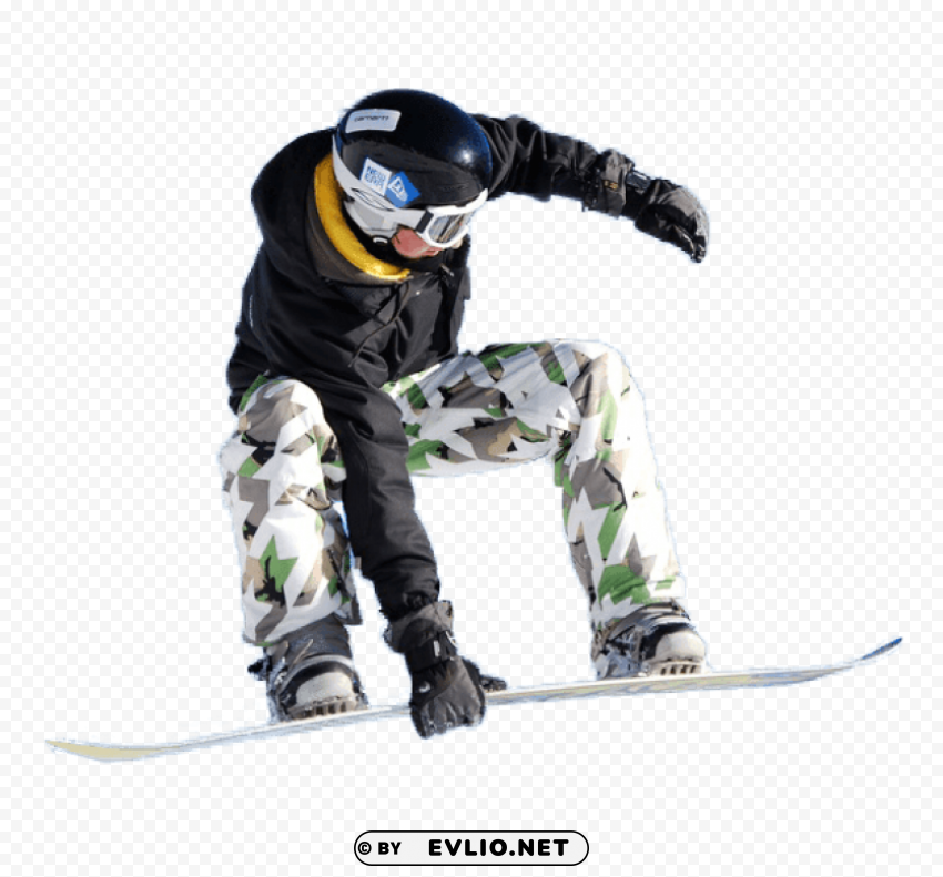 PNG image of snowboarder stunt Clear background PNG images bulk with a clear background - Image ID 8607737c