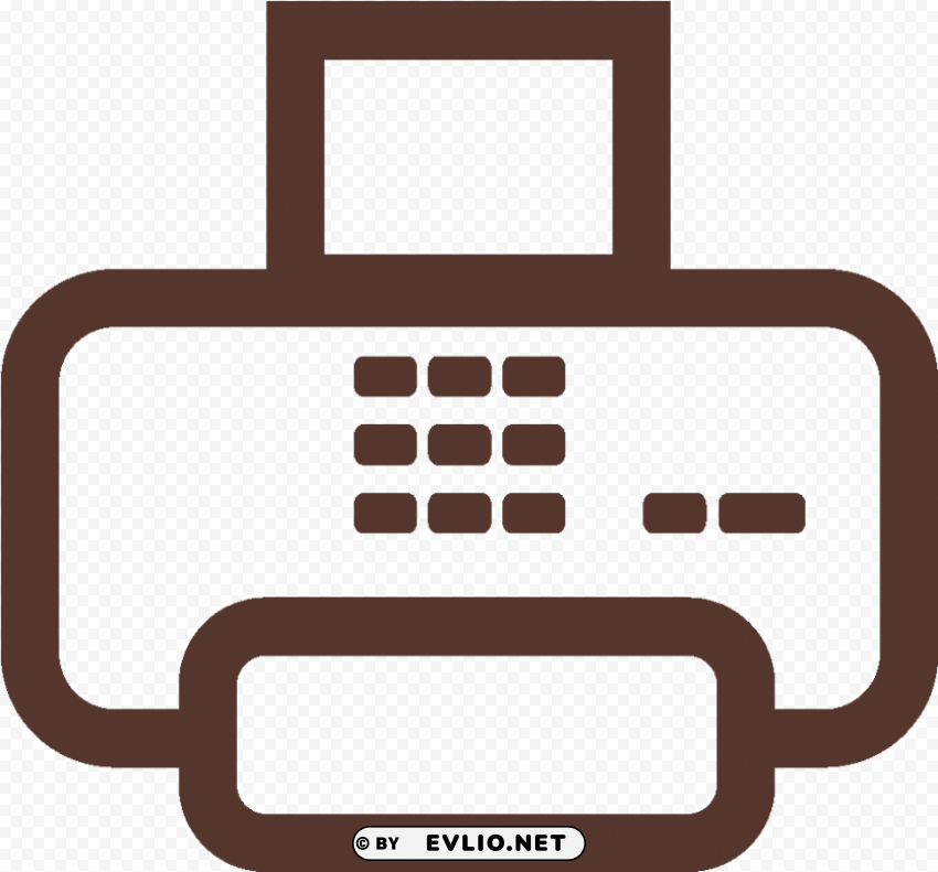 telephone fax email icons Clean Background PNG Isolated Art
