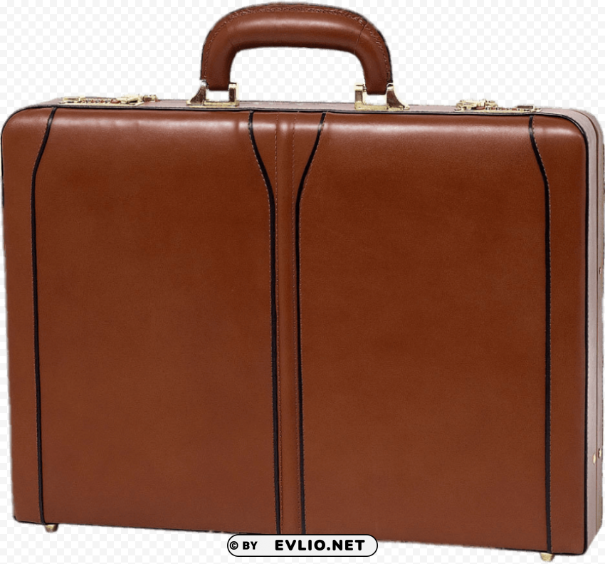 Transparent Background PNG of brown briefcase Transparent PNG photos for projects - Image ID be8be174