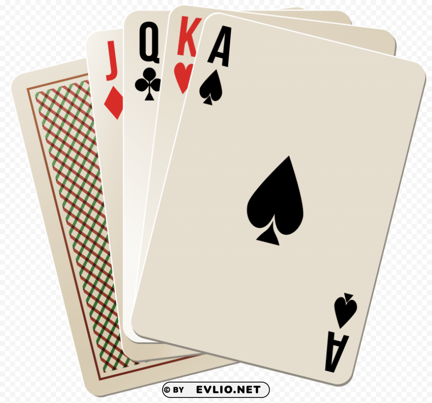 playing cards PNG files with clear backdrop collection