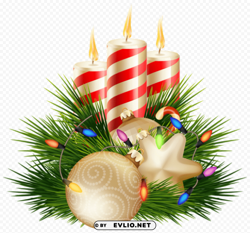 christmas candle decorative PNG transparent photos comprehensive compilation