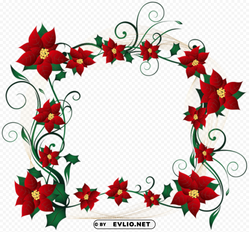 christmas decorative border transparent Free download PNG with alpha channel extensive images