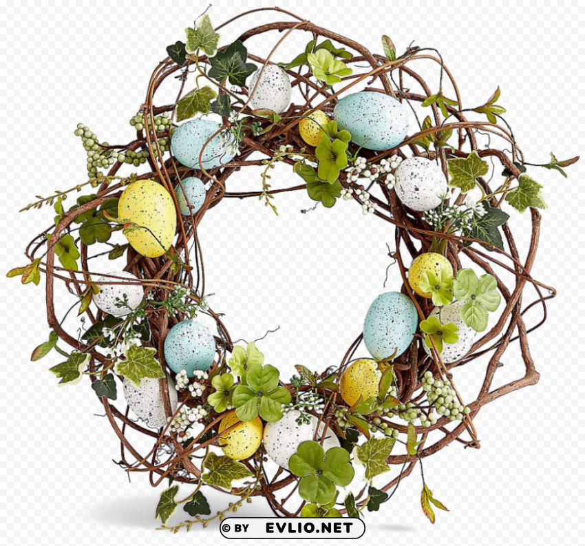 easter wreath PNG files with transparency