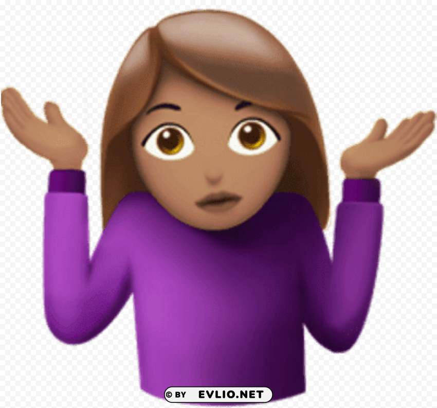 girl emoji with hands PNG Isolated Object with Clarity PNG transparent with Clear Background ID 4521ad76