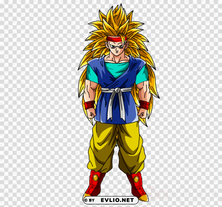 goku gt adult ssj 3 Isolated Subject in Clear Transparent PNG