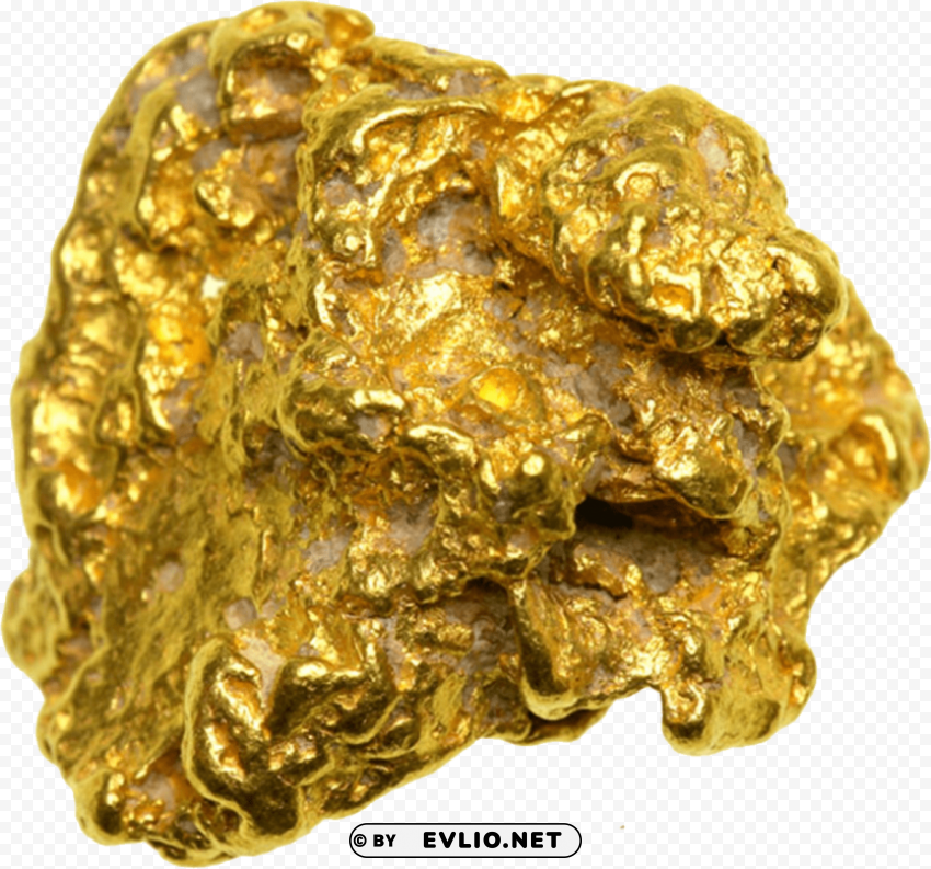 gold nuggets Isolated Illustration in HighQuality Transparent PNG