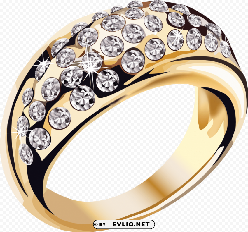 gold ring PNG Image with Isolated Element