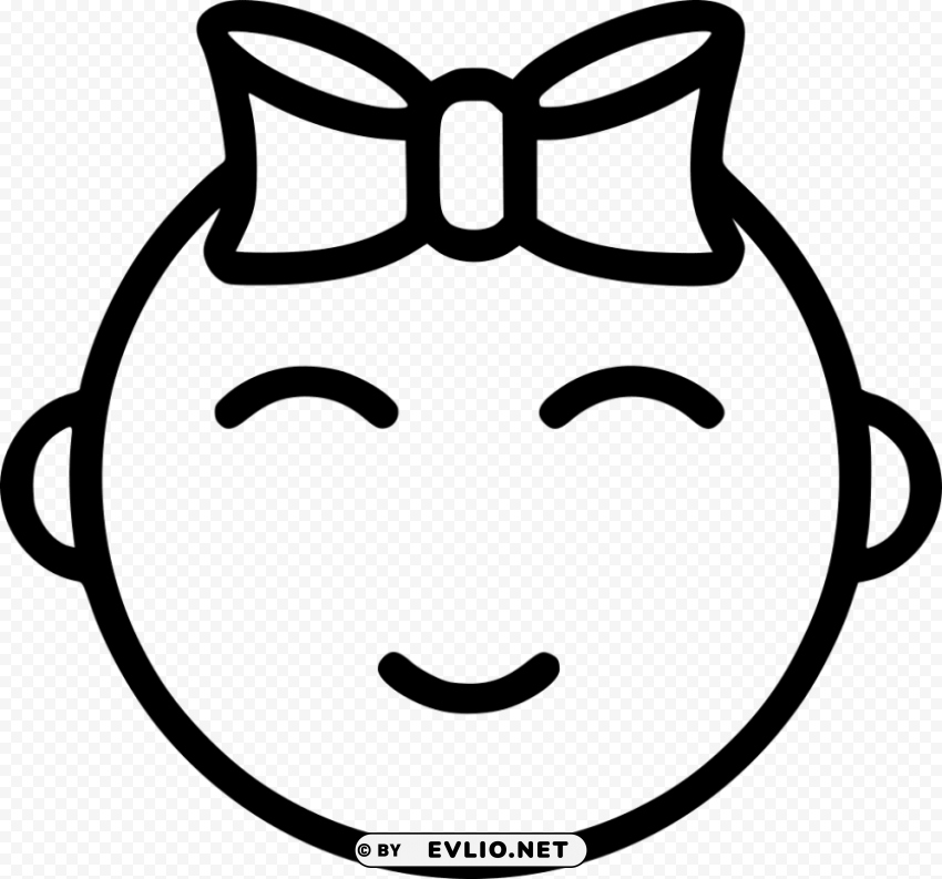 Icon Baby Girl PNG Images With Clear Backgrounds