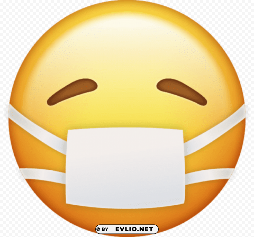 iphone sick emoji PNG with clear background set