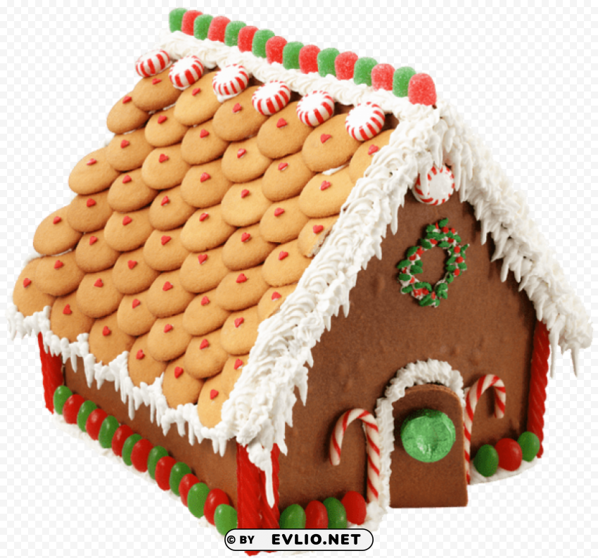large transparent gingerbread house Free PNG download