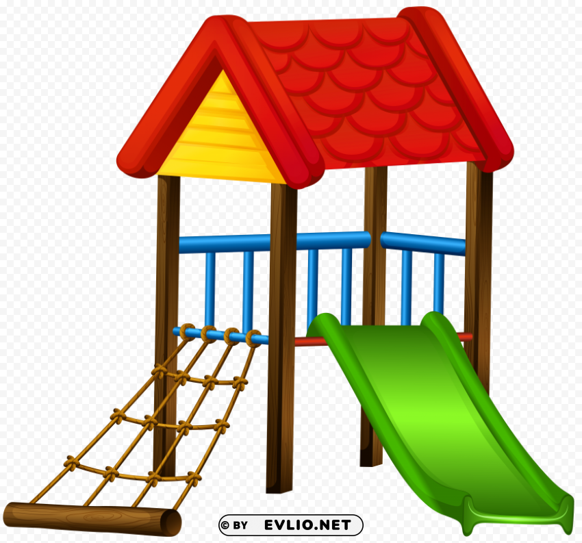 slide with roof Isolated Element with Transparent PNG Background