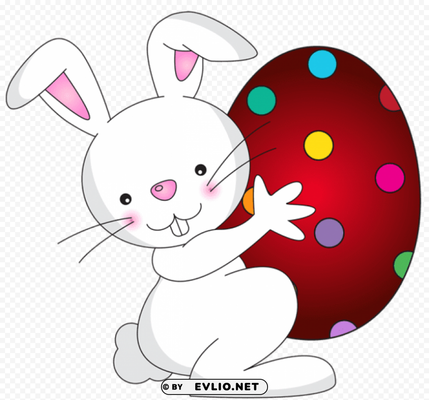 white easter bunny Isolated Object in HighQuality Transparent PNG