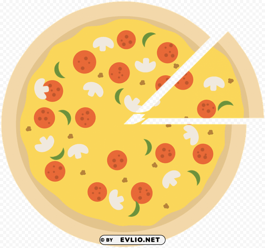 Pizza Party Slice Icon PNG Images For Advertising