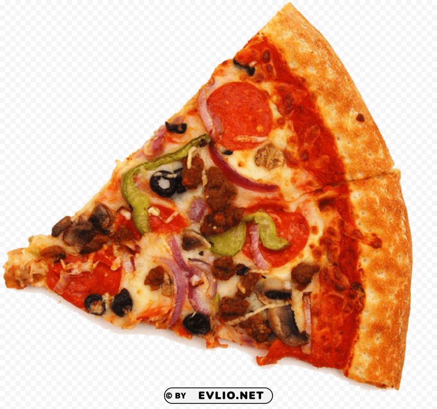 pizza slice Transparent Cutout PNG Isolated Element