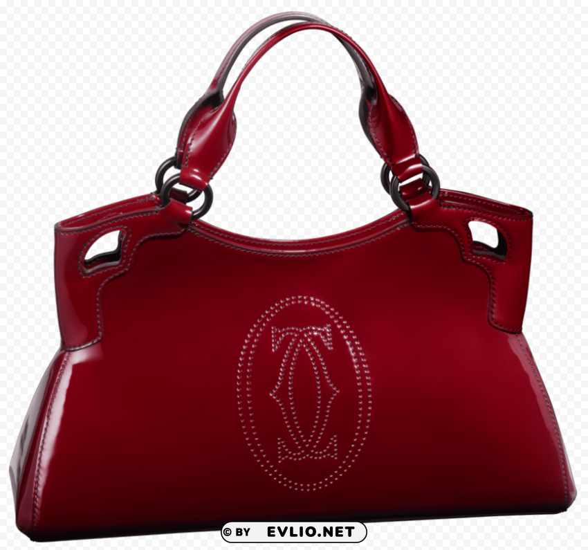 red cartier handbag PNG images with alpha background