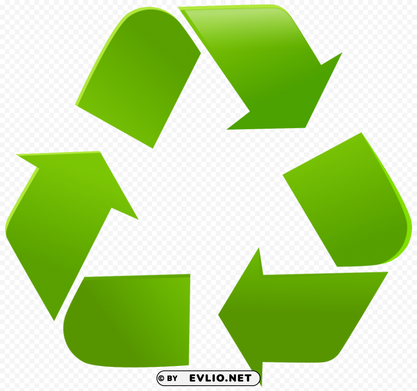 recycle symbol PNG Graphic Isolated on Clear Backdrop