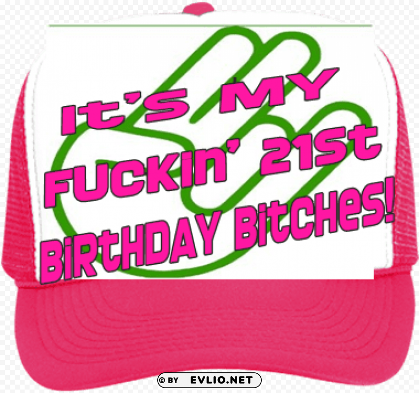 21 birthday hat PNG Graphic with Clear Isolation PNG transparent with Clear Background ID a23ff504