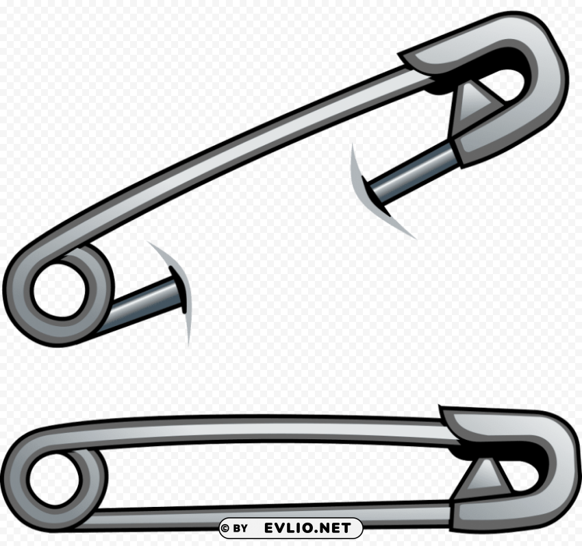 cyber safety pin PNG with clear overlay