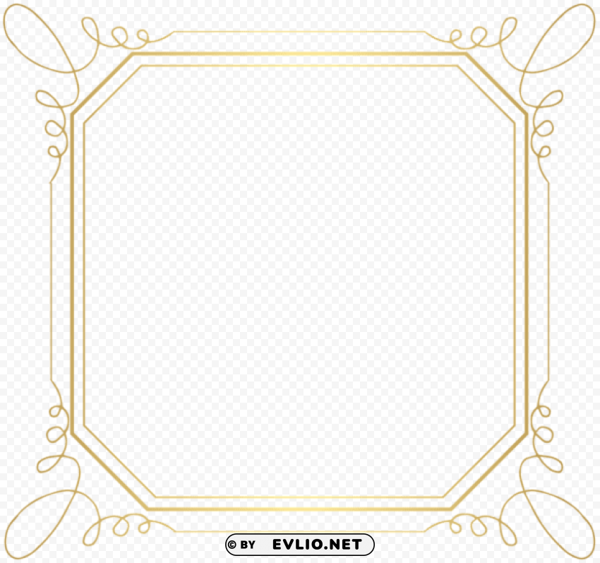 deco border Transparent Background Isolated PNG Art