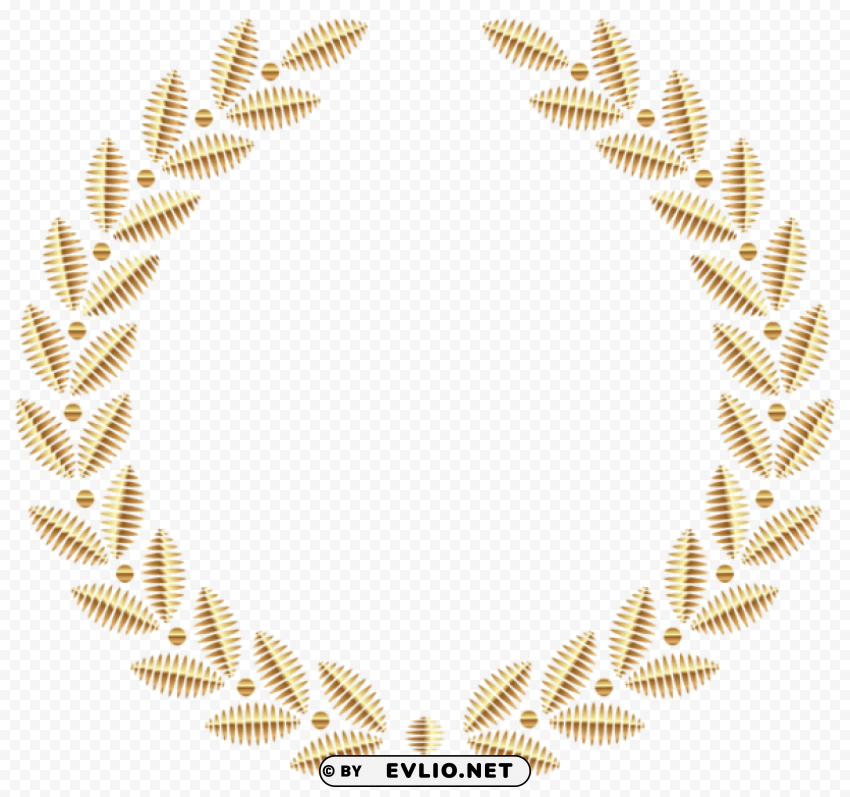golden wreath PNG download free clipart png photo - a2806465