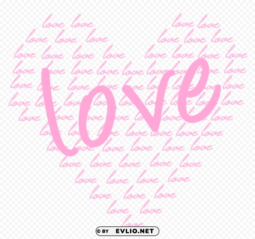 soft pink heart of love PNG Image with Transparent Isolated Graphic