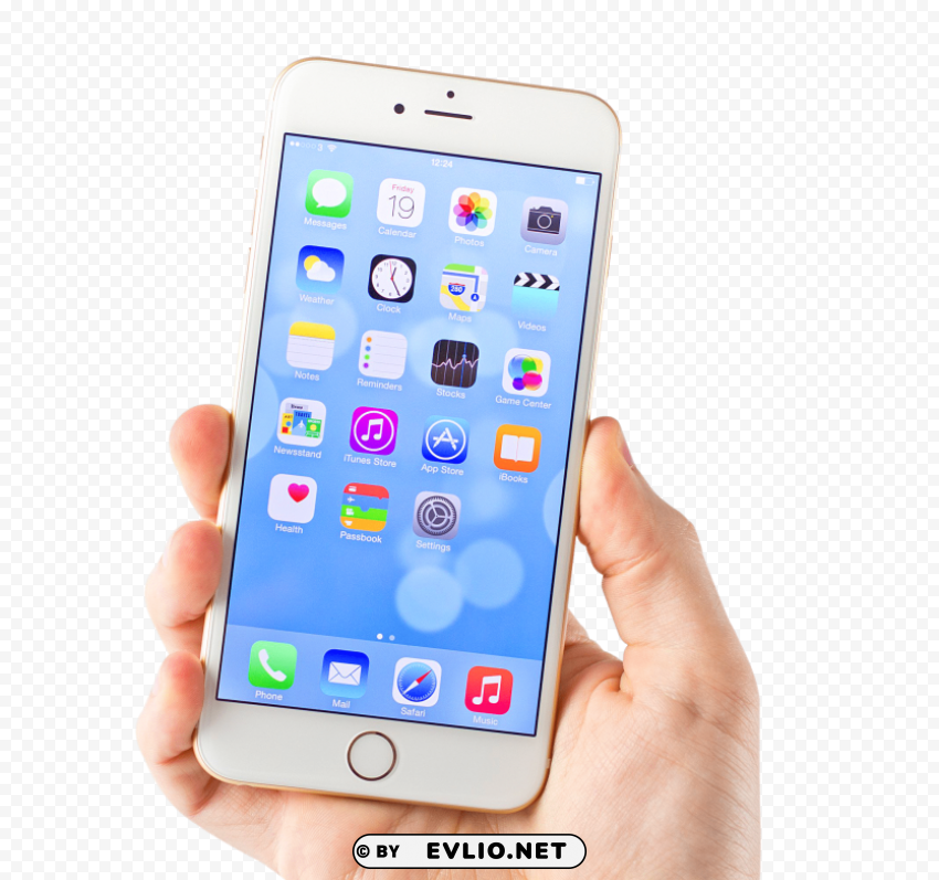 White iPhone 6 Transparent picture PNG