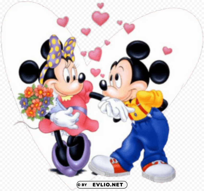 mickey mouse dan minnie mouse PNG images for graphic design