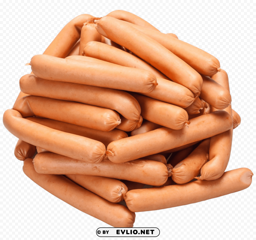 pile of frankfurters PNG Image Isolated with HighQuality Clarity