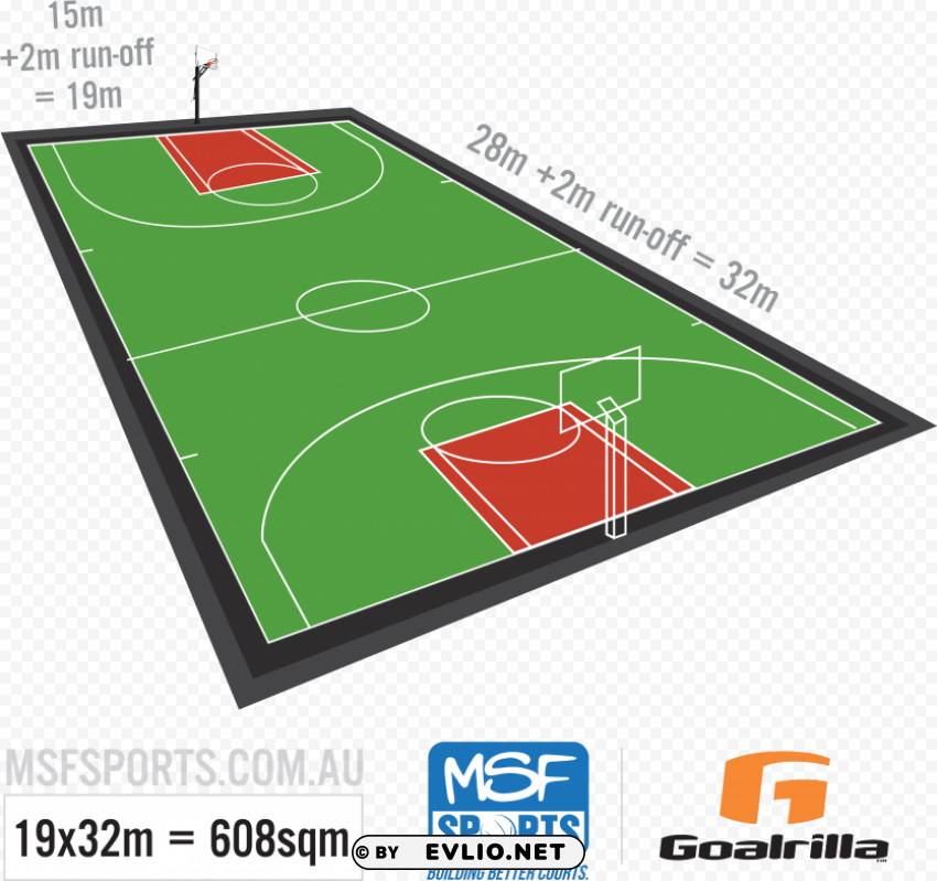 basketball full court side view Transparent Background PNG Isolated Illustration