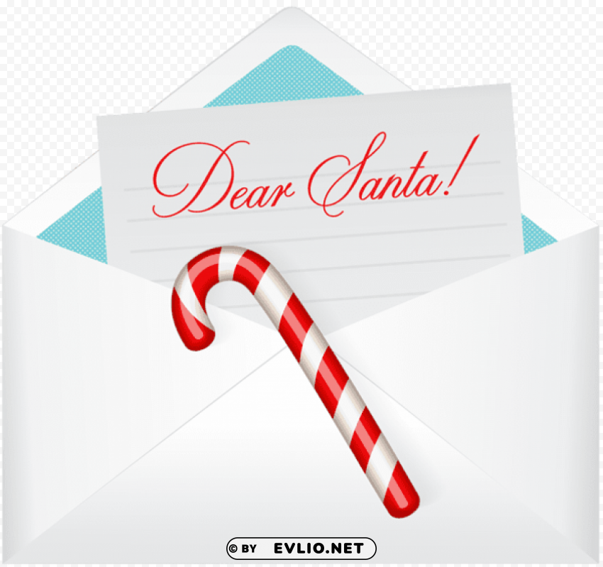 dear santa letter Isolated Item with Transparent Background PNG