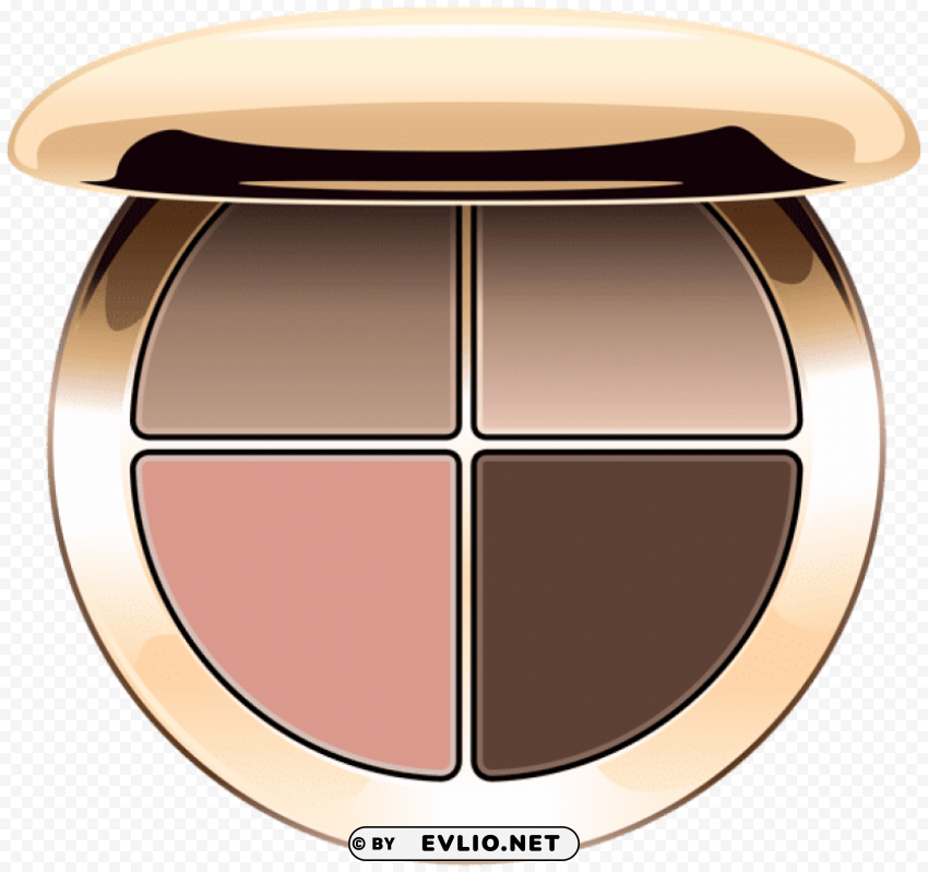 eyeshadows Isolated Icon on Transparent PNG