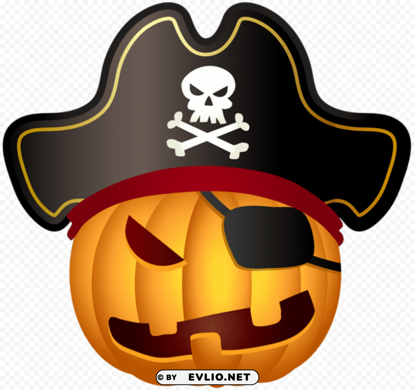 halloween pirate pumpkin Transparent PNG images bundle