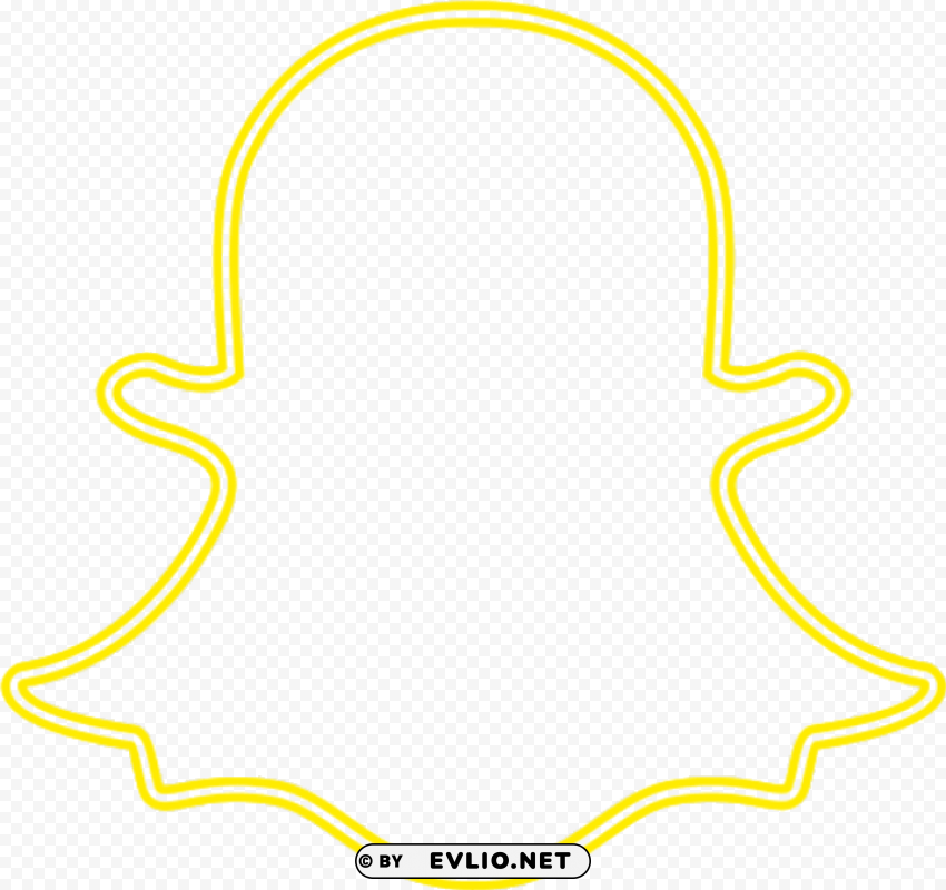 snapchat logo neon PNG transparent photos mega collection