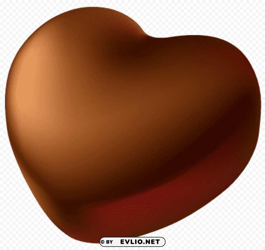 chocolate heart PNG Image Isolated with High Clarity