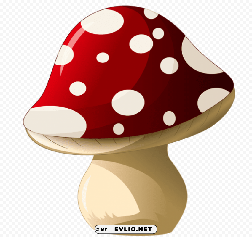 mushroompicture Isolated Element in Transparent PNG clipart png photo - 1b1a6f7e