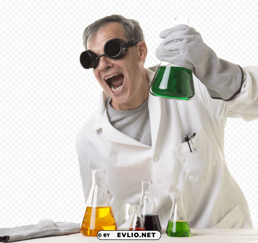 scientist Transparent Cutout PNG Isolated Element
