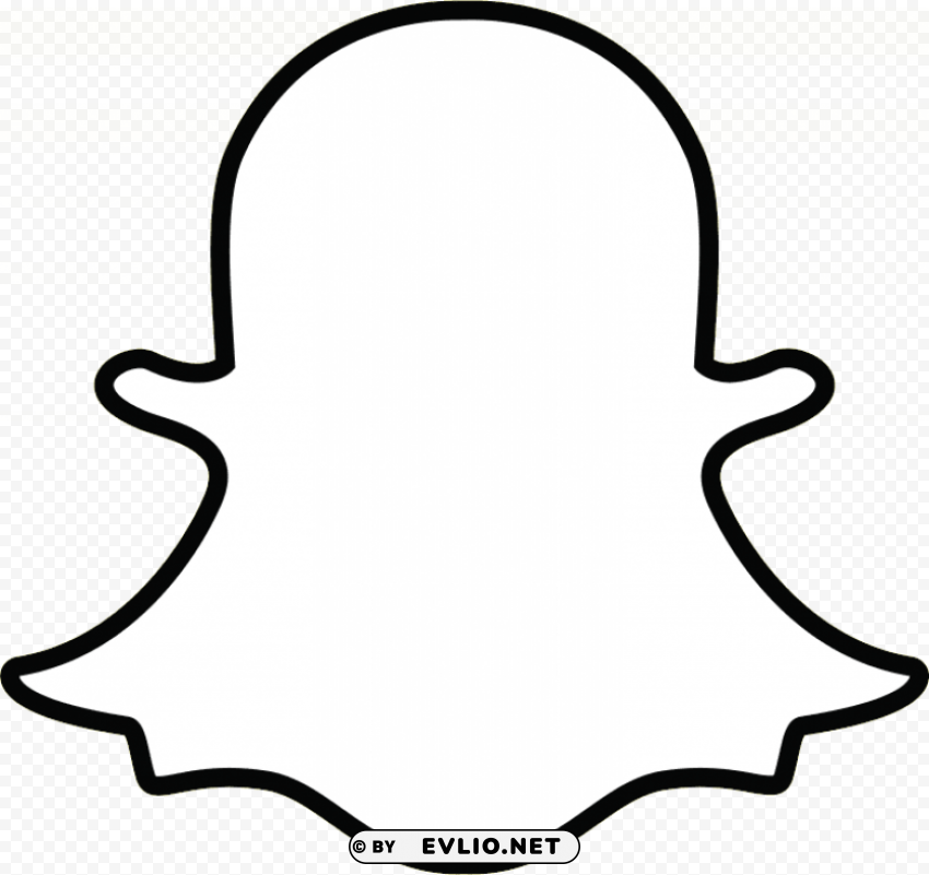 white snapchat logo PNG transparent design bundle
