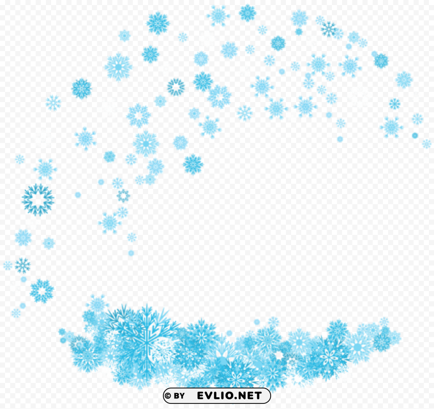 winter decoration snowflakes Transparent Background PNG Isolation