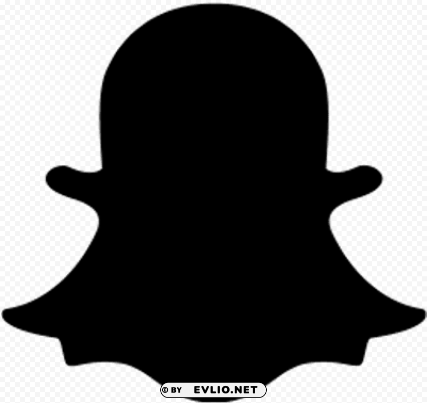 black snapchat logo PNG transparent images for websites PNG transparent with Clear Background ID d6b10bad