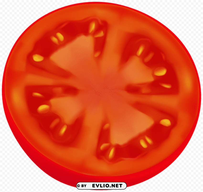 circle sliced tomato PNG Isolated Illustration with Clarity