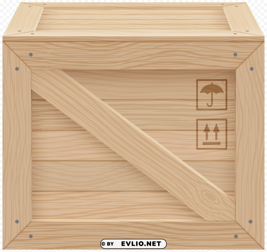 crate PNG Isolated Design Element with Clarity