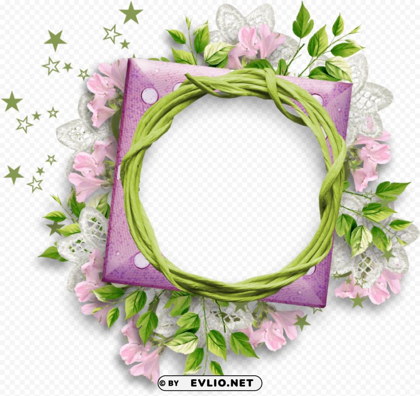 flower round frame No-background PNGs PNG transparent with Clear Background ID cb85cb88