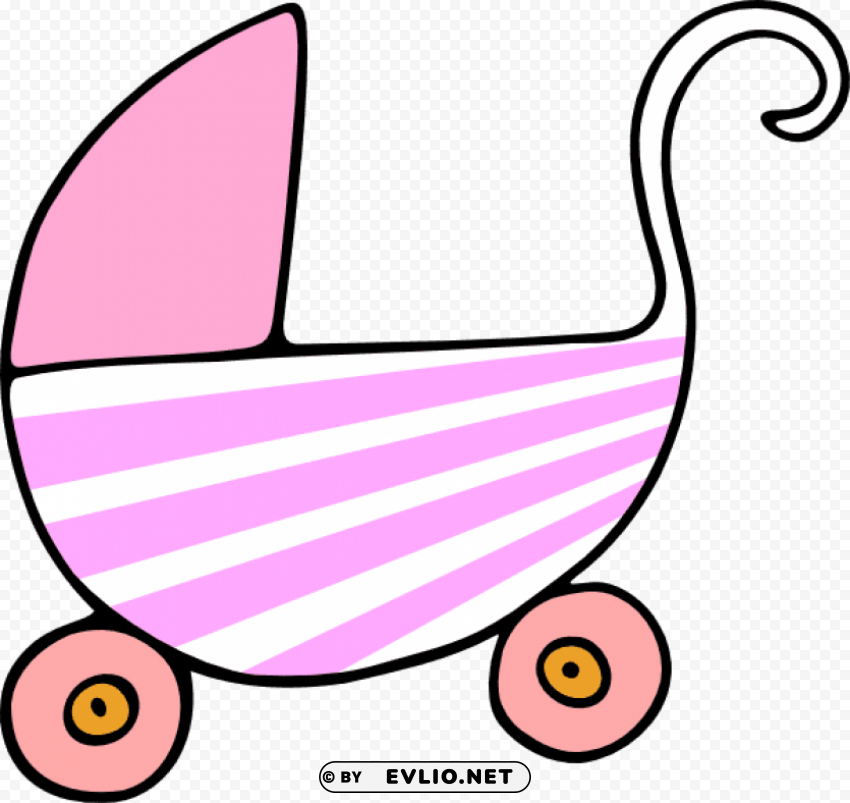 girl baby stroller greeting cards PNG photo without watermark