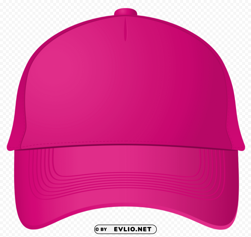 pink baseball cap Isolated PNG Element with Clear Transparency