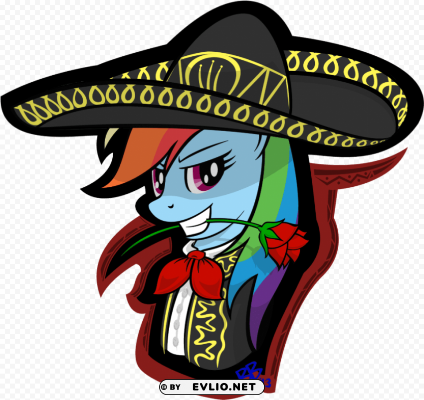 rainbow dash mariachi Clear pics PNG PNG transparent with Clear Background ID afa1ed66