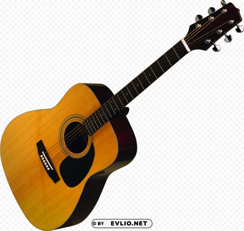 acoustic classic guitar Transparent Background PNG Isolation