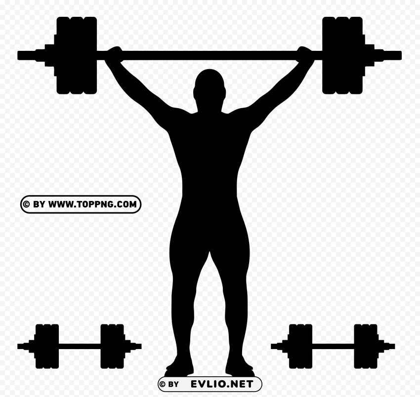 bent barbell Transparent PNG graphics complete collection