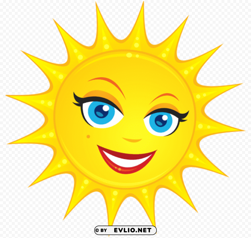  cute sunpicture Transparent Cutout PNG Isolated Element