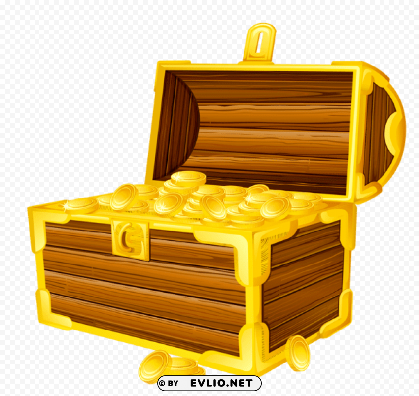 treasure chest ClearCut Background PNG Isolation